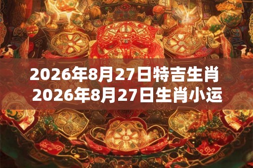 2026年8月27日特吉生肖 2026年8月27日生肖小运播报