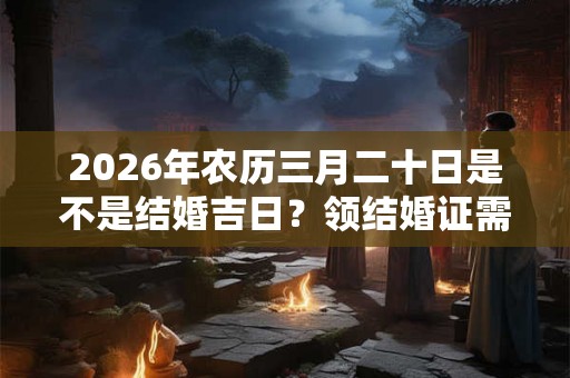 2026年农历三月二十日是不是结婚吉日?领结婚证需要做什么? 2026年农历三月二十日是不是结婚吉日?领结婚证需要做什么?