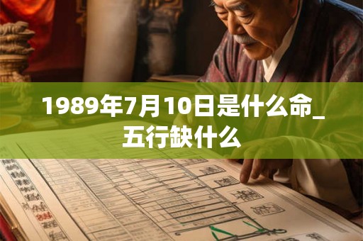 1989年7月10日是什么命_五行缺什么