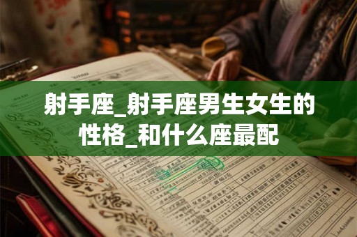 射手座_射手座男生女生的性格_和什么座最配