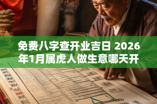 免费八字查开业吉日 2026年1月属虎人做生意哪天开业好