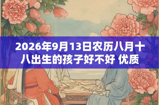 2026年9月13日农历八月十八出生的孩子好不好 优质婴儿名字大全