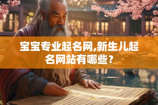 宝宝专业起名网,新生儿起名网站有哪些？