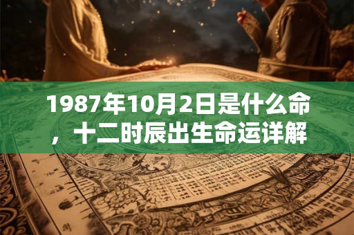 1987年10月2日是什么命，十二时辰出生命运详解