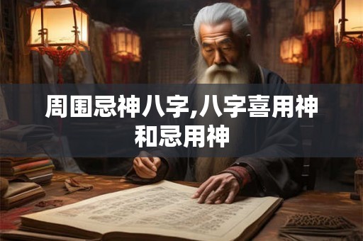 周围忌神八字,八字喜用神和忌用神