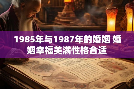 1985年与1987年的婚姻 婚姻幸福美满性格合适