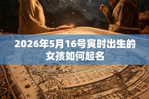 2026年5月16号寅时出生的女孩如何起名