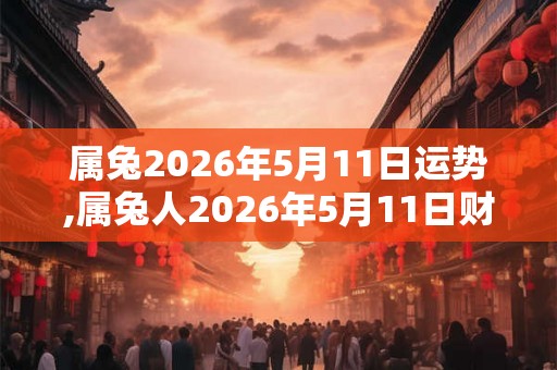 属兔2026年5月11日运势,属兔人2026年5月11日财运,生肖兔2026年5月11日运势