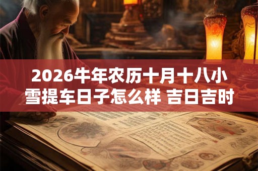 2026牛年农历十月十八小雪提车日子怎么样 吉日吉时查询