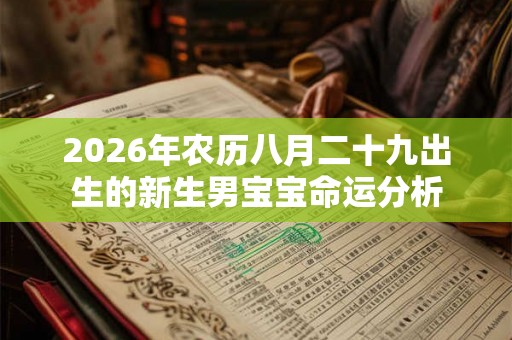 2026年农历八月二十九出生的新生男宝宝命运分析 2026年农历八月二十九出生的新生男宝宝命运分析
