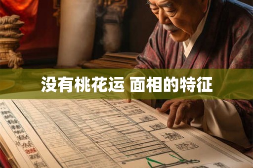 没有桃花运 面相的特征