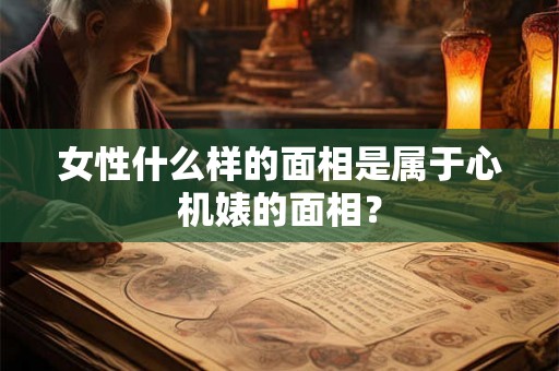 女性什么样的面相是属于心机婊的面相？