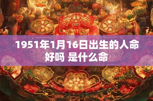 1951年1月16日出生的人命好吗 是什么命