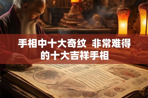 手相中十大奇纹  非常难得的十大吉祥手相