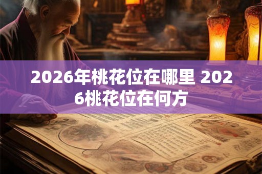2026年桃花位在哪里 2026桃花位在何方 2026年桃花位在哪里 2026桃花位在何方