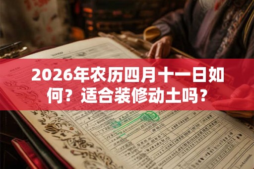 2026年农历四月十一日如何？适合装修动土吗？