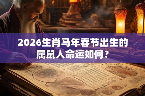 2026生肖马年春节出生的属鼠人命运如何？