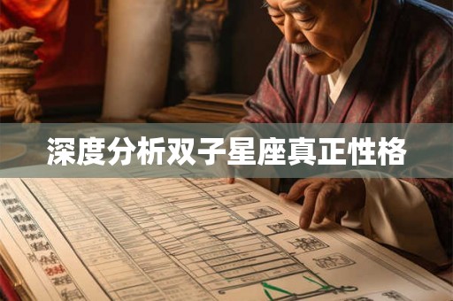 深度分析双子星座真正性格