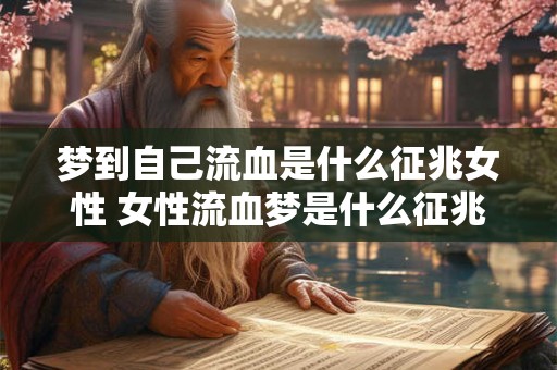 梦到自己流血是什么征兆女性 女性流血梦是什么征兆