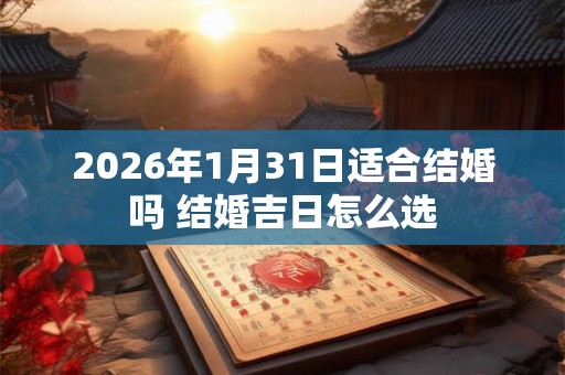 2026年1月31日适合结婚吗 结婚吉日怎么选
