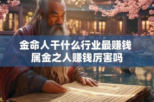 金命人干什么行业最赚钱 属金之人赚钱厉害吗