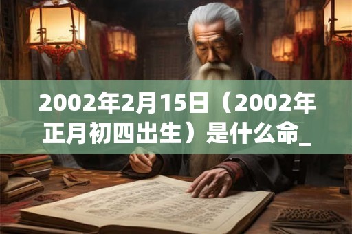 2002年2月15日（2002年正月初四出生）是什么命_命运如何