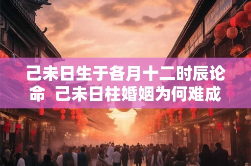 己未日生于各月十二时辰论命 己未日柱婚姻为何难成 己未日生于各月十二时辰论命 己未日柱婚姻为何难成