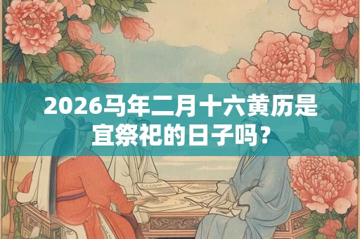 2026马年二月十六黄历是宜祭祀的日子吗? 2026马年二月十六黄历是宜祭祀的日子吗?