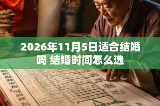 2026年11月5日适合结婚吗 结婚时间怎么选 2026年11月5日适合结婚吗 结婚时间怎么选