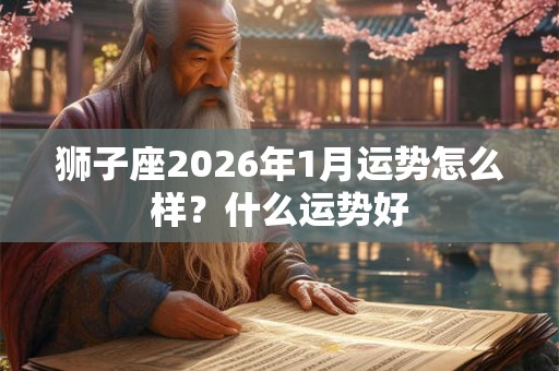 狮子座2026年1月运势怎么样?什么运势好 狮子座2026年1月运势怎么样?什么运势好