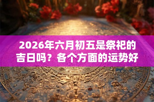 2026年六月初五是祭祀的吉日吗？各个方面的运势好不好？