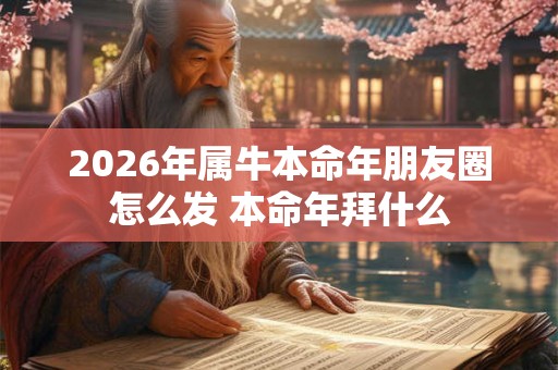 2026年属牛本命年朋友圈怎么发 本命年拜什么