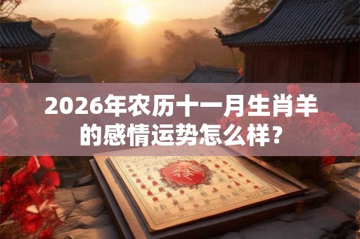 2026年农历十一月生肖羊的感情运势怎么样？