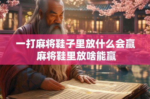 一打麻将鞋子里放什么会赢 麻将鞋里放啥能赢