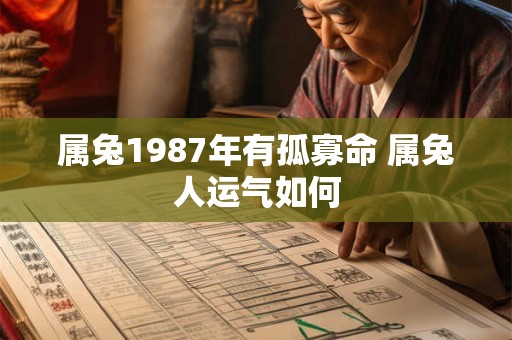 属兔1987年有孤寡命 属兔人运气如何