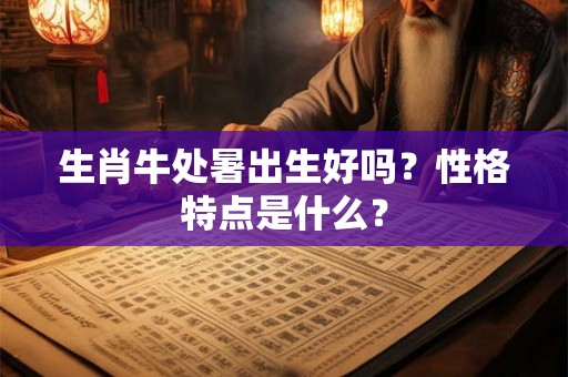 生肖牛处暑出生好吗？性格特点是什么？