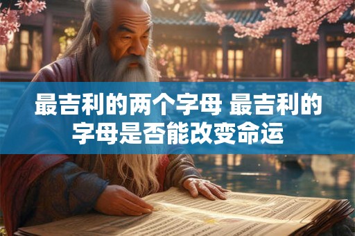 最吉利的两个字母 最吉利的字母是否能改变命运