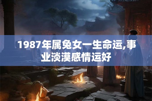 1987年属兔女一生命运,事业淡漠感情运好