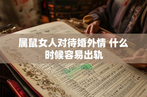属鼠女人对待婚外情 什么时候容易出轨