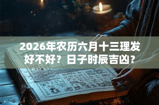 2026年农历六月十三理发好不好?日子时辰吉凶? 2026年农历六月十三理发好不好?日子时辰吉凶?
