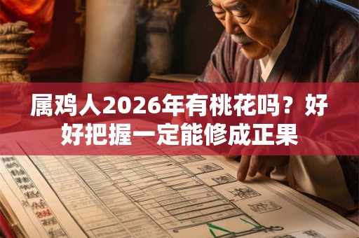 属鸡人2026年有桃花吗？好好把握一定能修成正果