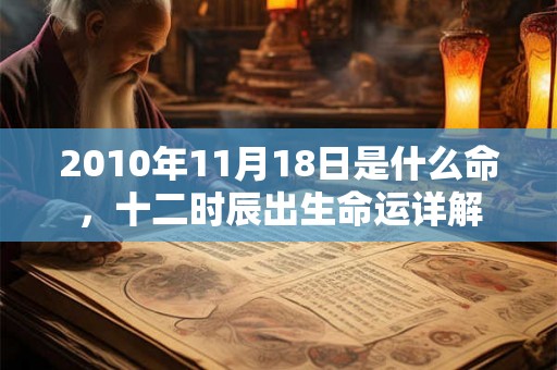 2010年11月18日是什么命，十二时辰出生命运详解