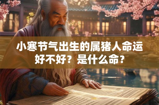 小寒节气出生的属猪人命运好不好？是什么命？