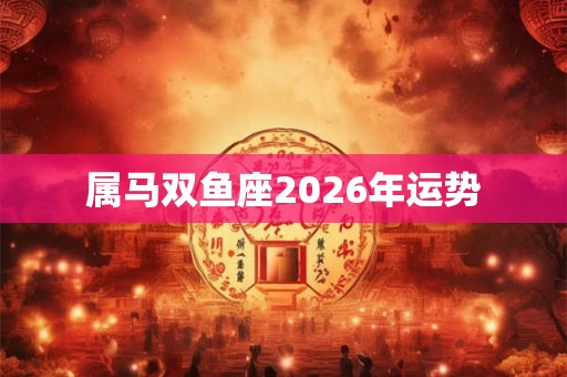 属马双鱼座2026年运势