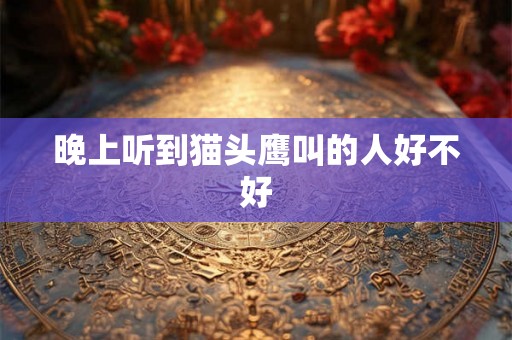 晚上听到猫头鹰叫的人好不好