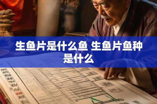 生鱼片是什么鱼 生鱼片鱼种是什么 生鱼片是什么鱼 生鱼片鱼种是什么