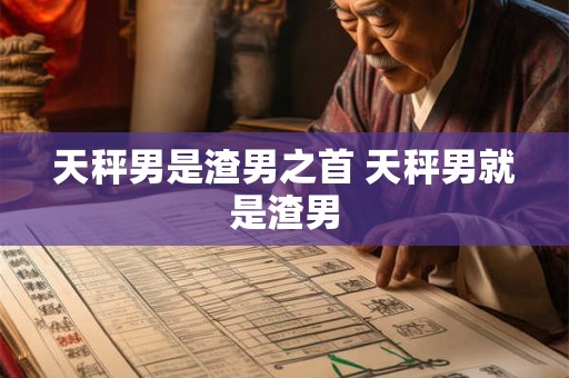 天秤男是渣男之首 天秤男就是渣男