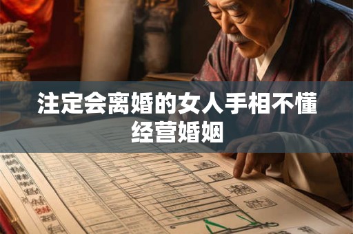 注定会离婚的女人手相不懂经营婚姻