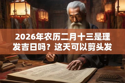 2026年农历二月十三是理发吉日吗？这天可以剪头发吗？