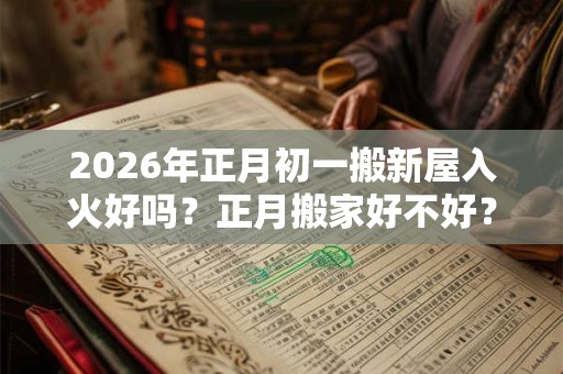 2026年正月初一搬新屋入火好吗？正月搬家好不好？